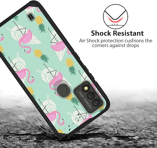 Miniatura 3 de TJS Funda compatible con Wiko Voix, híbrida de doble capa (compatible con montaje magnético), a prueba de golpes, protección contra caídas, contra