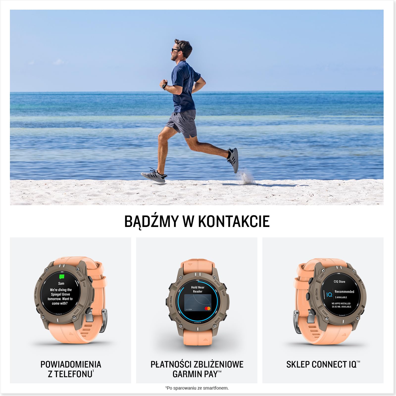 Garmin Descent G2, Wytrzymały Komputer Nurkowy Multi GNSS, Smartwatch 46 mm, Wyświetlacz AMOLED, Wiele trybów nurkowania, 10ATM, Shell Pink