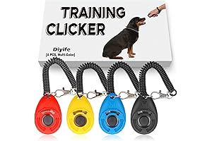 [4 Pcs, Multi-Color] Dog Training Clicker: Train Your Dog Effortlessly