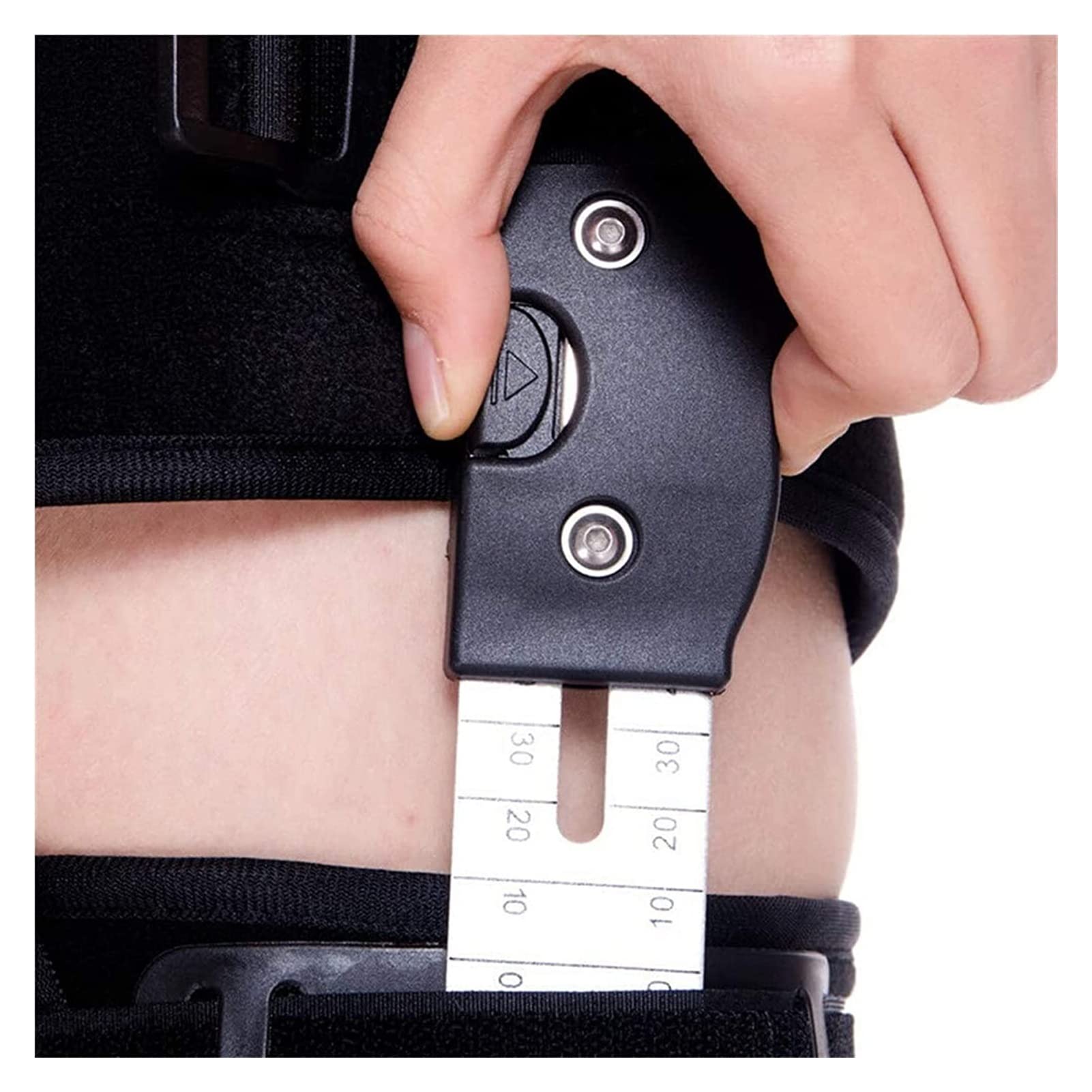 Estabilizador de Soporte ortopédico Ajustable ROM con bisagras Rodillera Universal para estabilización de recuperación Osteoartritis Leve 22.7.27 (Color : Grey(Send Strap))