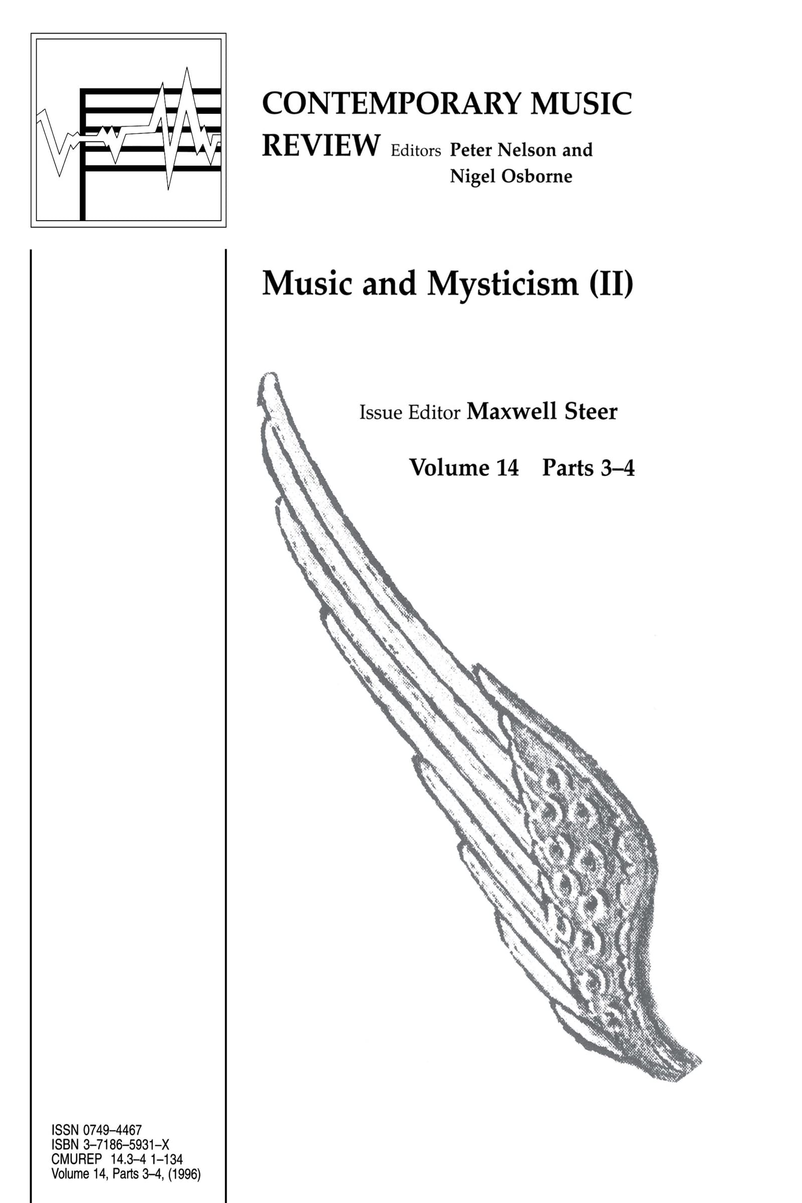 Music and Mysticism livre académique Contemporary Music Review pour étudiants
