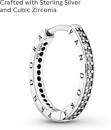 Miniatura 2 de Pandora Joyería Pandora - Aretes de plata de ley 0091in Metal Circonia cúbica