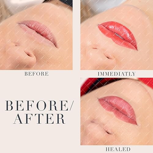 Miniatura 7 de Biotek Pigmento labial para maquillaje permanente, color burdeos para labios, fabricado en Italia, más que nunca, Burdeos, 0,24 onzas líquidas