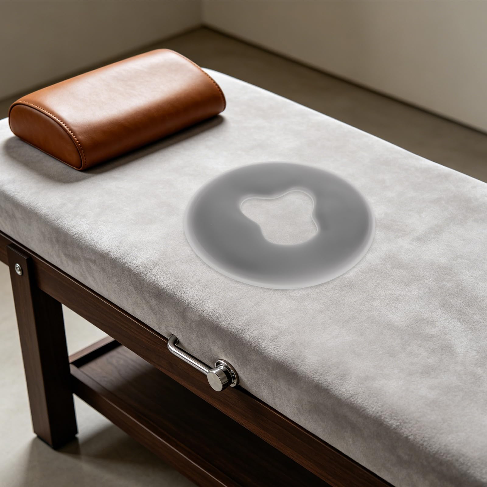 POPETPOP Almohada de Masaje Facial de Silicona para Camilla con Soporte