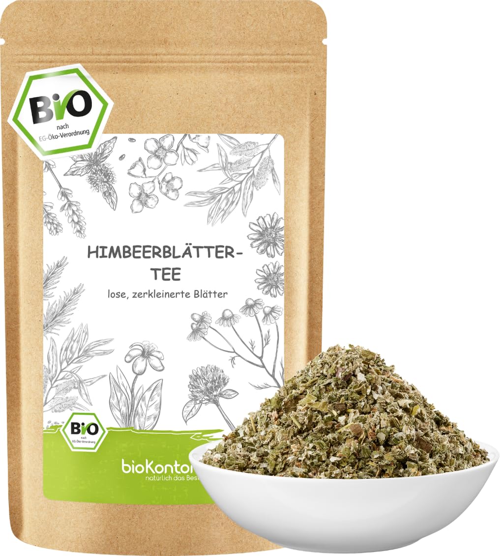 Himbeerblättertee BIO 100g | 100% - naturbelassen | Himbeerblätter getrocknet | Kräutertee | bioKontor