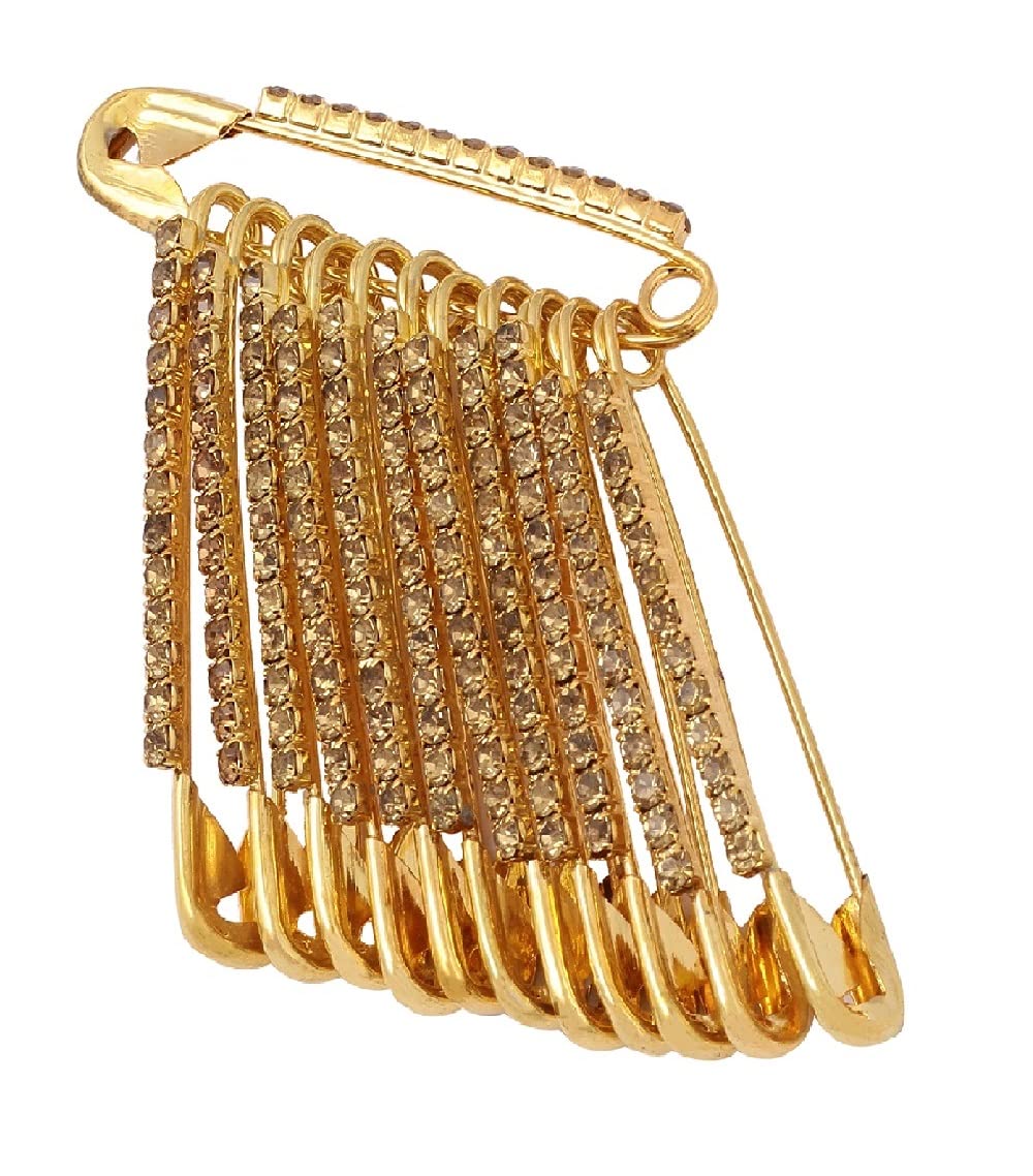 See full amazon price history chart for Vama Fashion Large Golden Crystal stone studded Big Size Safety pins for saree Premiun Look Saree Lock Pins Stylish Dupatta stole Brooch Pin For Men Women tradtional Vama Fashion Large Golden Crystal stone studded Big Size Safety pins for saree Premiun Look Saree Lock Pins Stylish Dupatta stole Brooch Pin For Men Women tradtional (B09SD1SYV8) Amazon Price History, Amazon Price Tracker