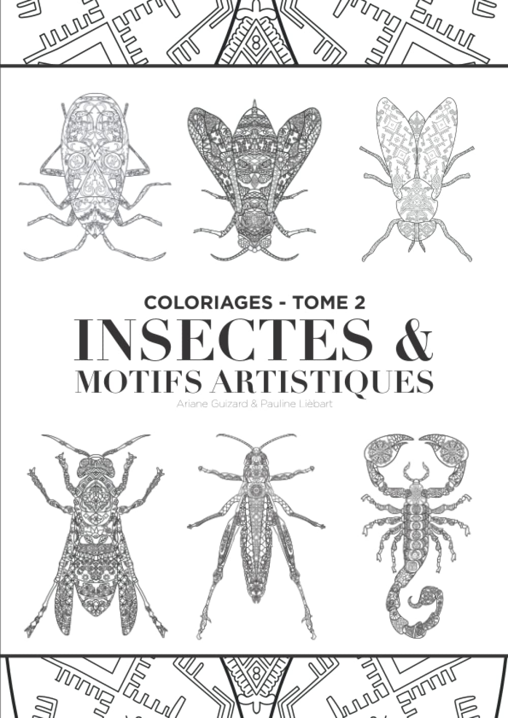 Insectes & Motifs Artistiques: Coloriages - Tome 2