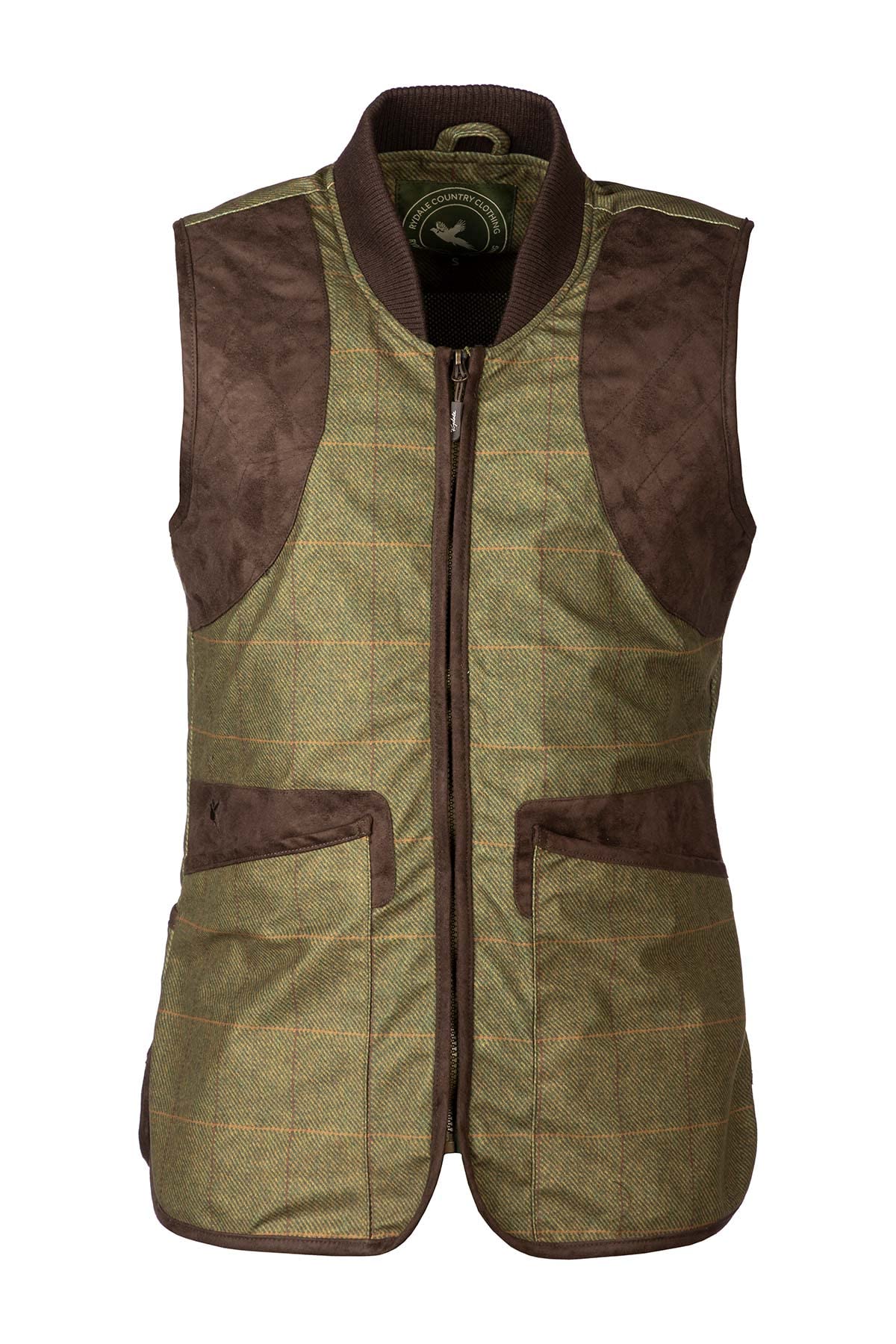Rydale Mens Tweed Print Shooting Waistcoat Hunting Gilet Bodywarmer Vest For Men 2 Colours (as8, alpha, m, regular, regular, Heathland)