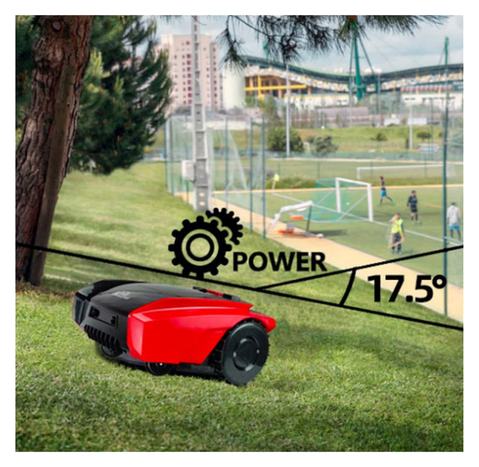 Cortacésped automático Recargable Robot cortacésped con estación de Acoplamiento Smart App Control Herramientas jardinería for Campo Golf y jardín,Mantenimiento eficiente del jardín