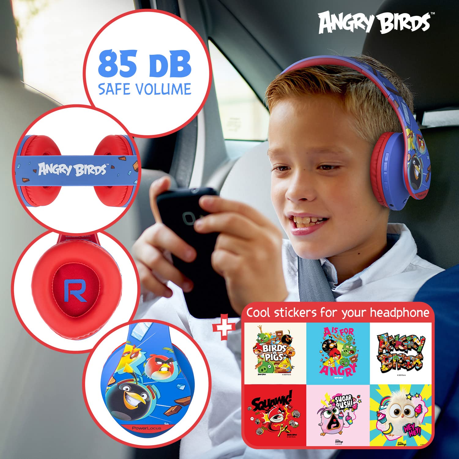 PowerLocus Cuffie Bluetooth Senza Fili,