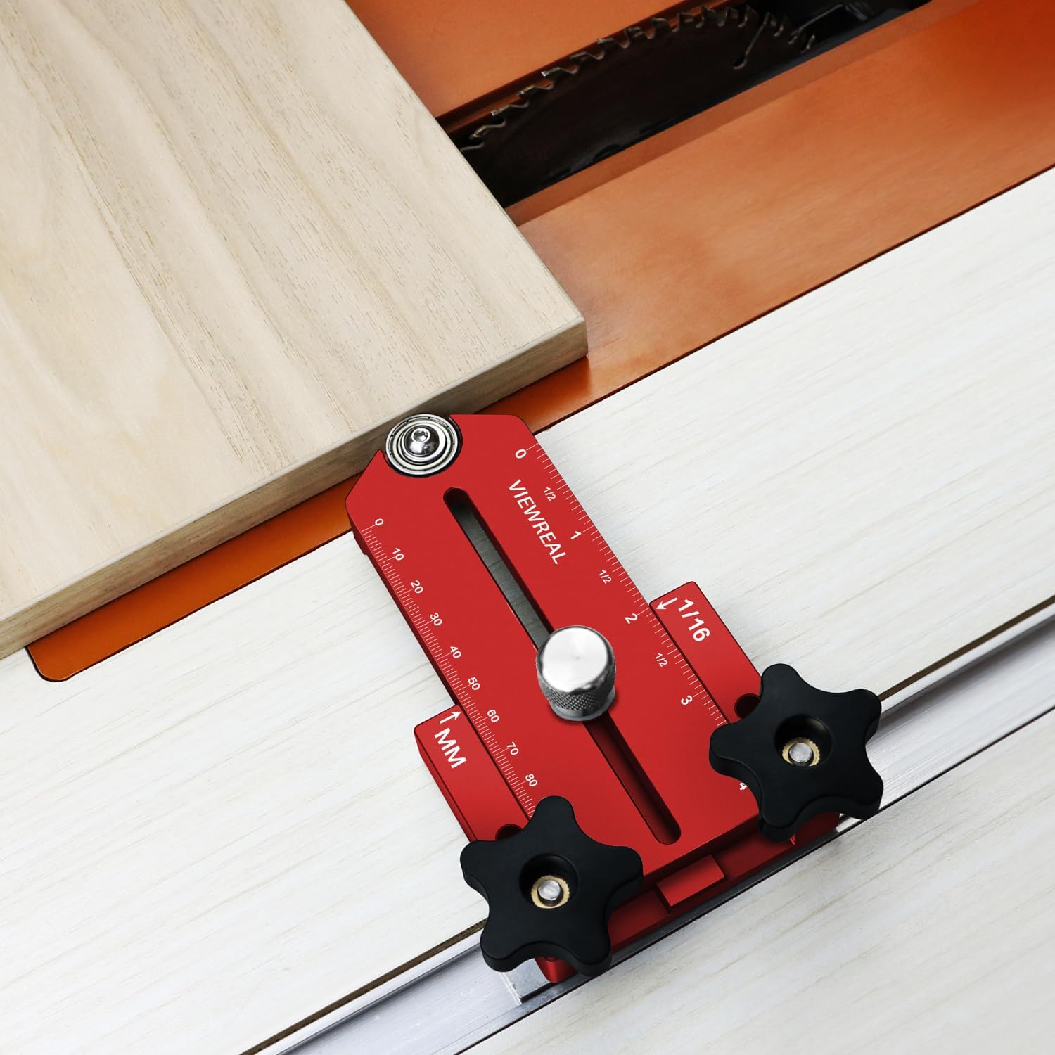Thin Rip Jig for Table Saw – Extended Fence Guide Accessory Compatible with Router Tables and Saw Systems, Ideal for Cutting Repetitive Narrow Strips
