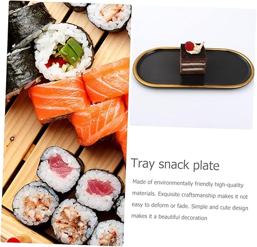 Miniatura 3 de Abaodam Bandeja de cerámica para joyas, plato de sushi, soporte para plato de fruta, plato de pendientes, plato de cerámica, bandeja de alimentos,