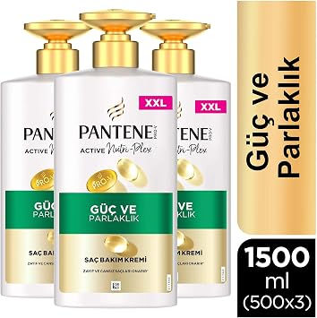 PANTENE Strength and Shine Conditioner 500 ml 3 pack