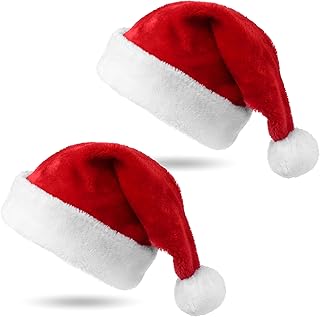 طاقية عيد الميلاد من تي كيه جروب تيمو كلينجلر، قبعة سانتا حمراء للكبار والأطفال لحفلات الكريسماس (اختر الكمية)