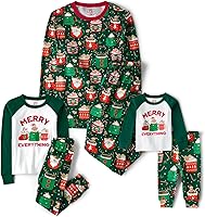 Vista 1 de The Children's Place Pijama de Navidad unisex para bebé, algodón