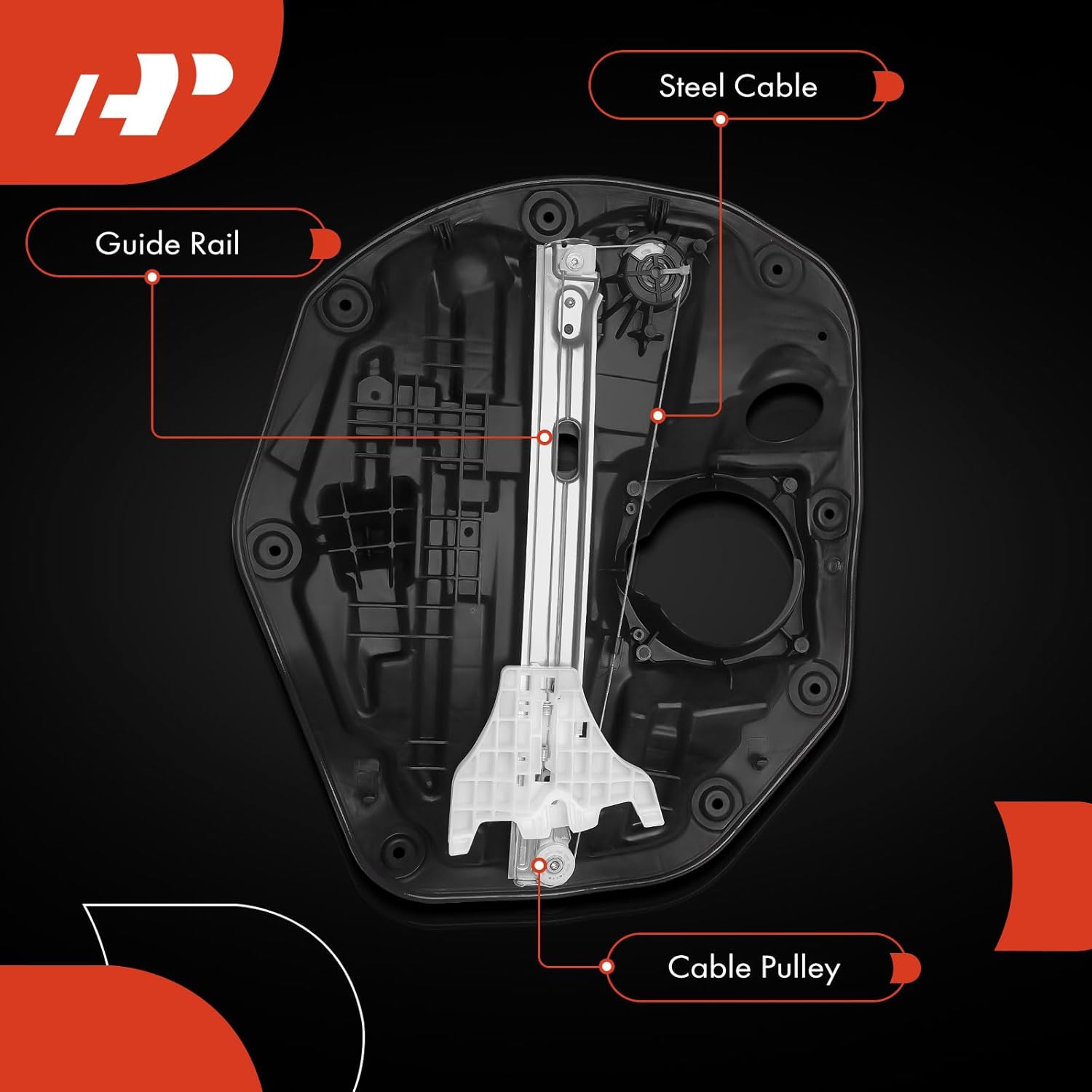 A-Premium Rear Left Driver Side Electric Power Window Regulator Without Motor Compatible with Kia Optima 2011 2012 2013 2014 2015