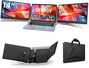 Amazon: Synnov Laptop Screen Extender, 14" FHD 1080P Triple