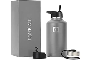 IRON FLASK 64 Oz Hydro Sports Water Bottle With Straw Lid