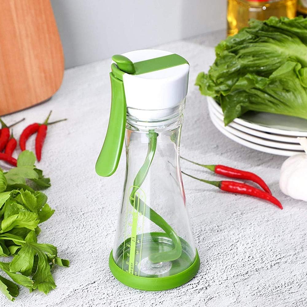 Salad Dressing Mixer, Manual Salad Dressing Bottles Mixing Container With The Pump Handle, Salad Dressing Shaker, Stirring Bottle Salad Mixing Cup For Sauce Oil And Vinaigrettes