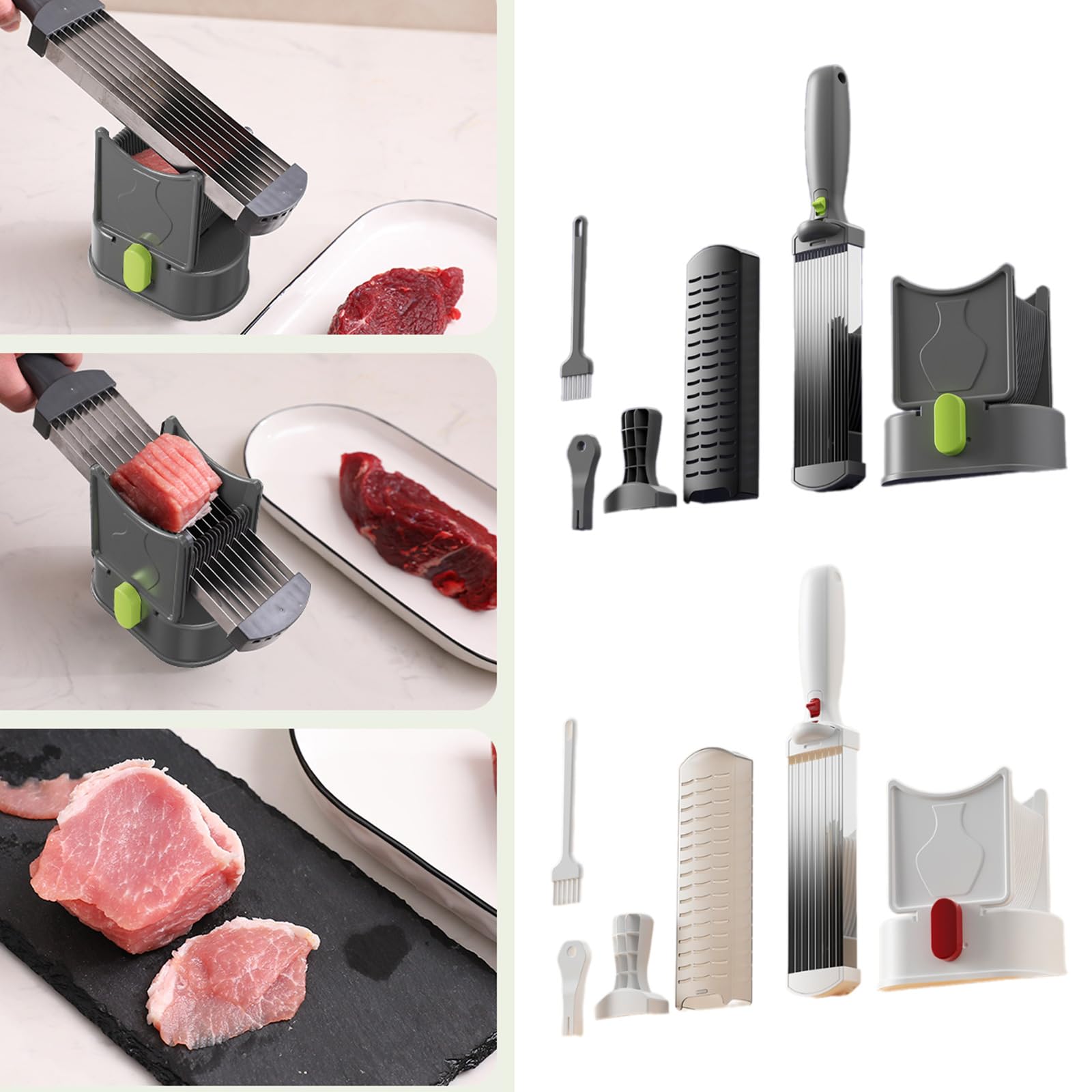 Trancheuse à viande inoxydable épaisseur réglable couperet