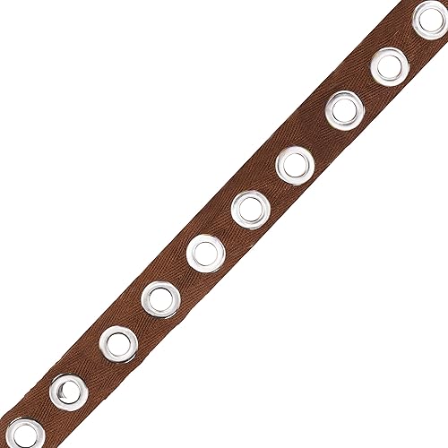 Miniatura 24 de Mandala Crafts The Yard - Cinta de ojales de color azul marino para corsé de ropa, 3 yardas de 0.315 in, cinta de ojales de acero inoxidable Cinta