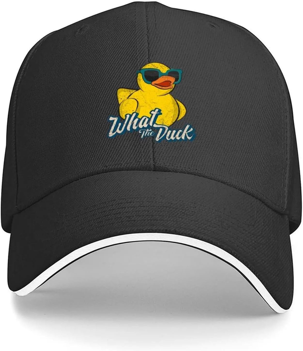 Baseball Cap What The Duck Cute Yellow Duckling Western Hat Golf Cap Hats for Men hat Golf Women Men's