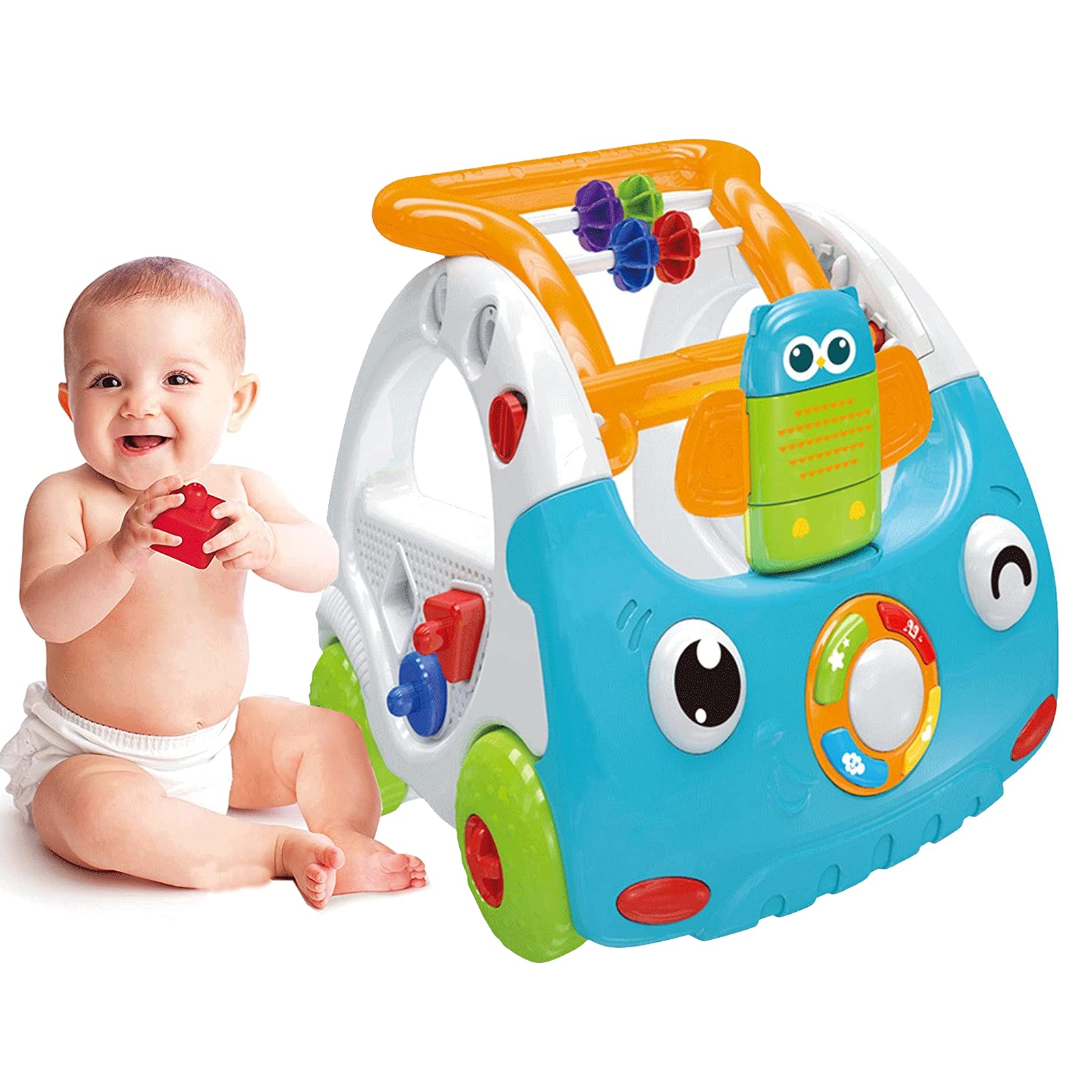 Buy Sit to Stand Walker,3 in 1 Baby Learning Walker with Smart Remote