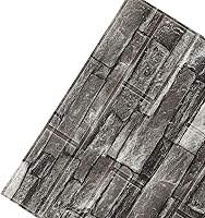 Vista 18 de ECYC Ltd Paneles de pared de espuma de ladrillo 3D de 13.78 x 30.31 x 0.18 pulgadas, paneles de papel tapiz de espuma autoadhesivos, calcomanías