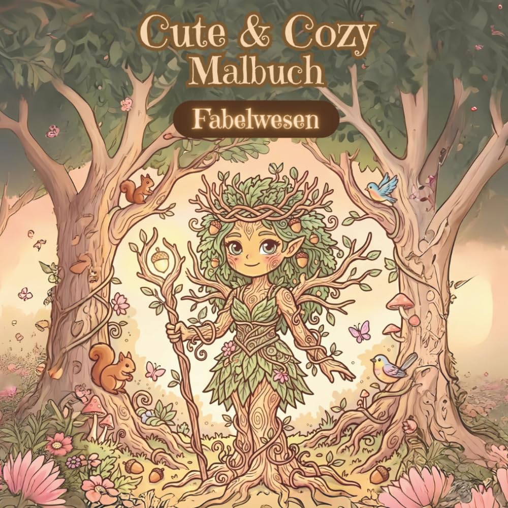 Cute & Cozy Malbuch – Fabelwesen: Kleine Zauberwesen aus fernen Welten (Cute & Cozy Kinder Malbücher)