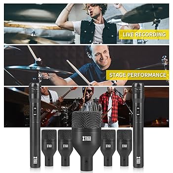 XTUGA MI7 ドラムマイクセット Amazon.com: XTUGA MI7 7-Piece Wired Dynamic Drum Mic Kit