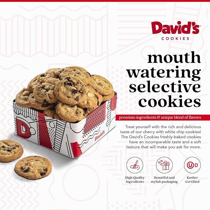 Galletas David's Cookies Cherry White Chip 2 lb miniatura 2