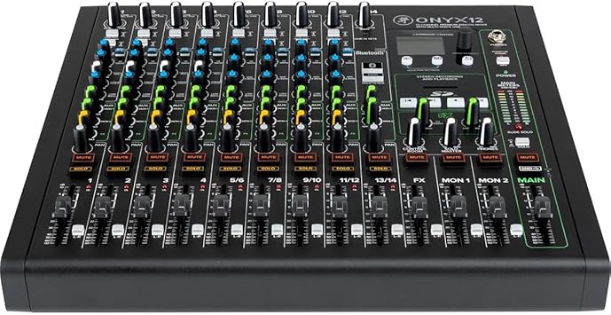 Mackie Onyx Series, 12-Channel Premium Analog Mixer with Multi-Track USB Onyx12