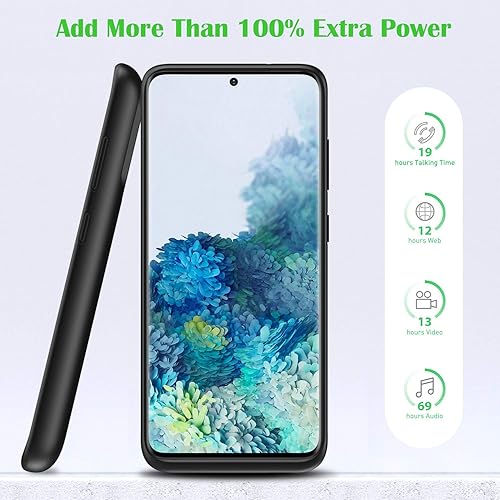 Miniatura 2 de Feob Funda de batería para Galaxy S20 [6.2 pulgadas], 7500mAh recargable portátil cargador cargador cargador batería extendida para Samsung Galaxy