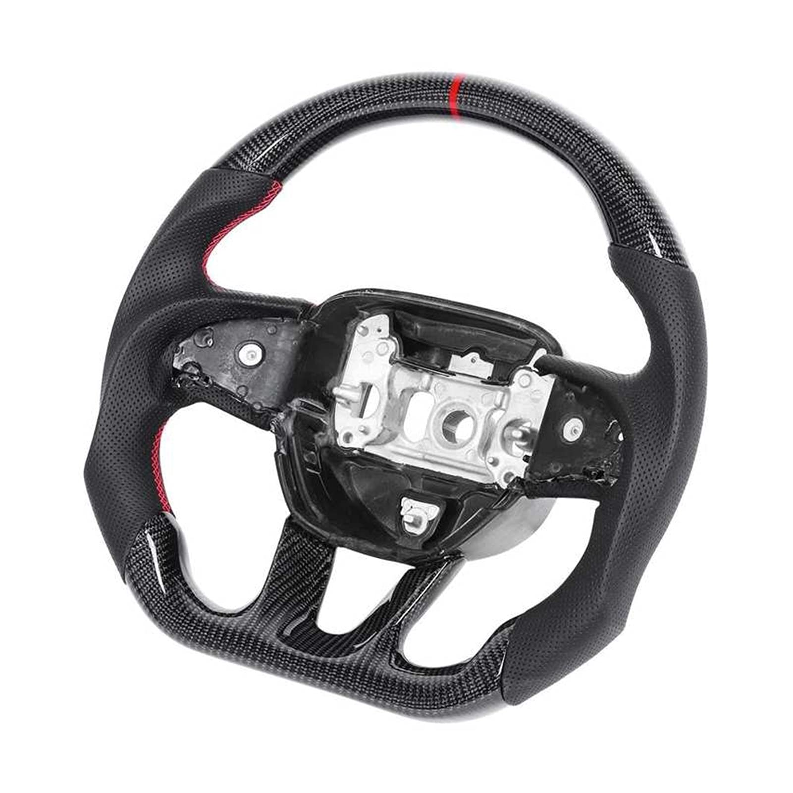 Buy TAOTT Carbon Fiber Steering Wheel Nappa Preforated Leather W/Red St