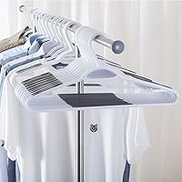 Vista 9 de 30 Pack Bendable Plastic Hangers Light-Weight Non-Slip Clothes/Suit Hangers (Purple)