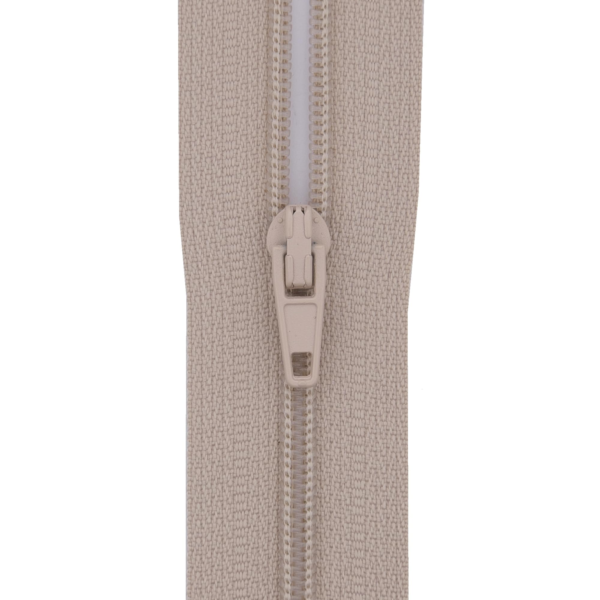 Y-Connection Mushroom Beige #3 Close End Zips Nylon Coil Zipper For Sewing, Dress, Skirt, Cushion, Craft - 18 Inch (45 Cm) - 1 Zip (Mushroom Beige)