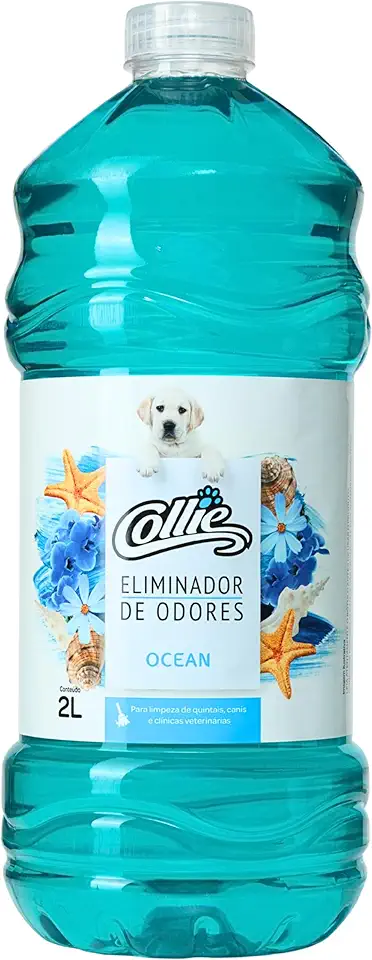 Collie Eliminador De Odores Para Cães E Gatos Ocean 2 Litros Azul