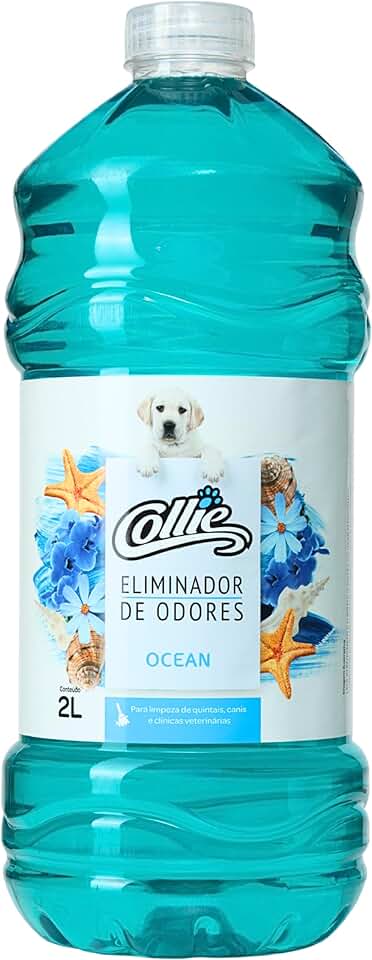 Collie Eliminador De Odores Para Cães E Gatos Ocean 2 Litros Azul