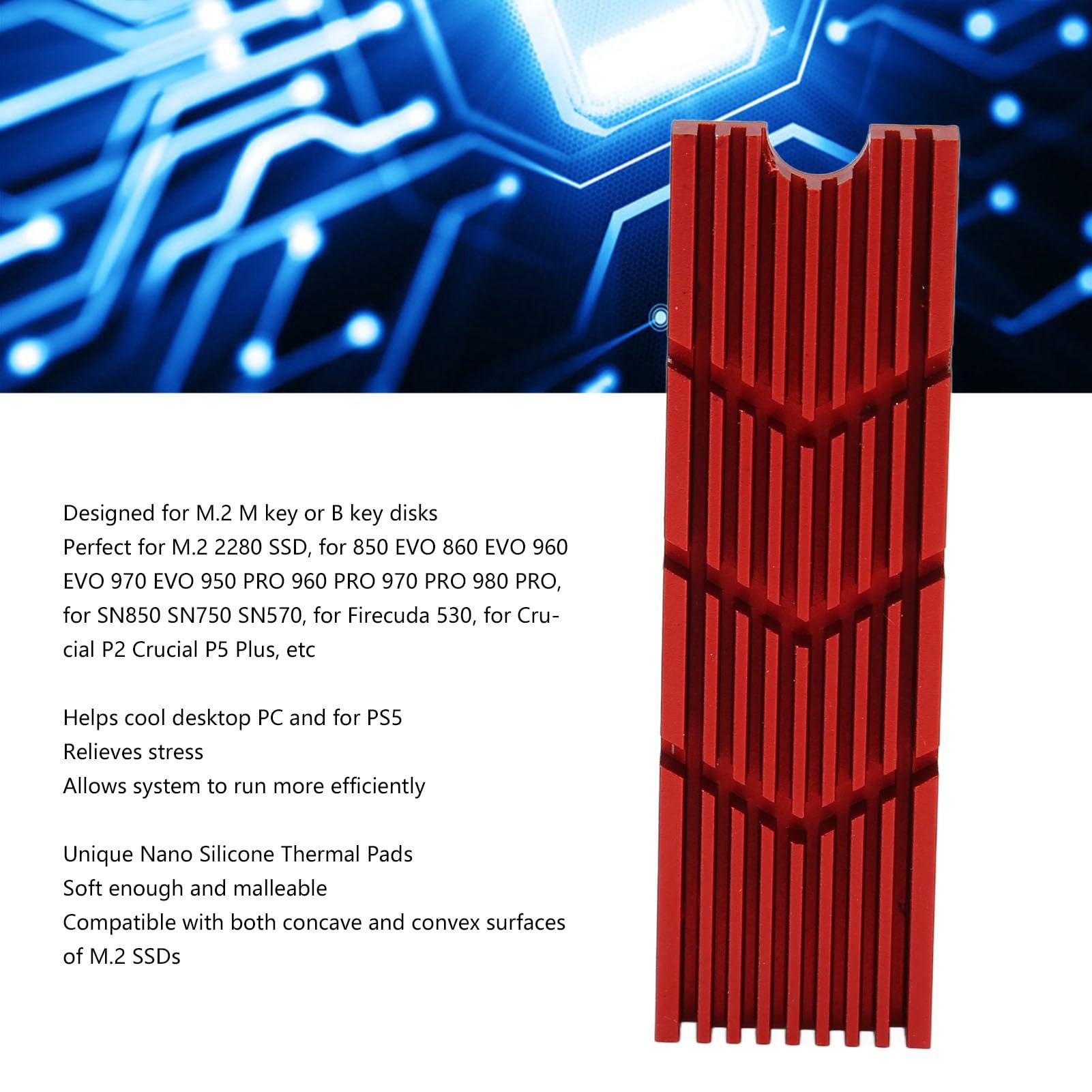 Water Block Per SSD M.2 NVME - Dissipatore In Alluminio Con Raffreddamento Ad Acqua G1/4