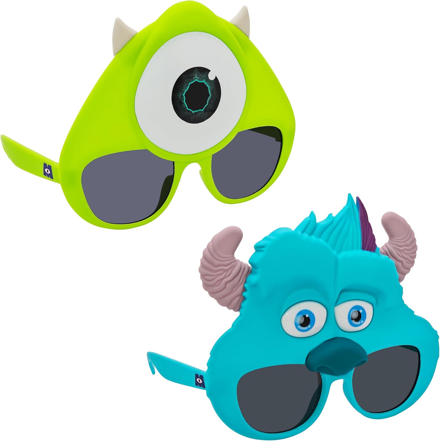 Sun-Staches Monsters Inc. Sunglasses | Sulley or Mike Costume Accessory | UV 400 | One Size Fits Most