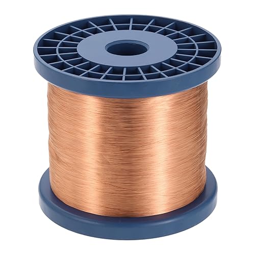 Miniatura 15 de MECCANIXITY Cable magnético de 20 AWG, cables de cobre esmaltado calibre 20, bobina magnética de 16 onzas para motor transformador eléctrico, grado