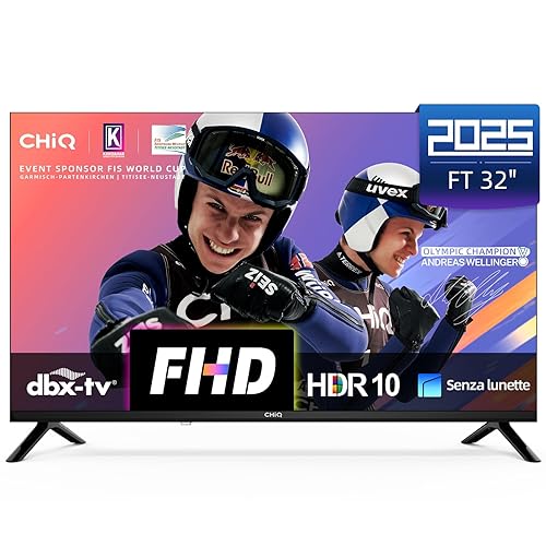 CHiQ LF32FT Smart TV 32pollici (81 cm), Full HD, HDR10,