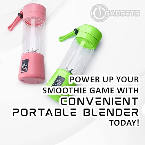 Miniatura 7 de J Gadgets Batidora portátil para batidos y batidos  Recargable y fácil de usar  Licuadora personal  Seis cuchillas  Mini USB para el hogar