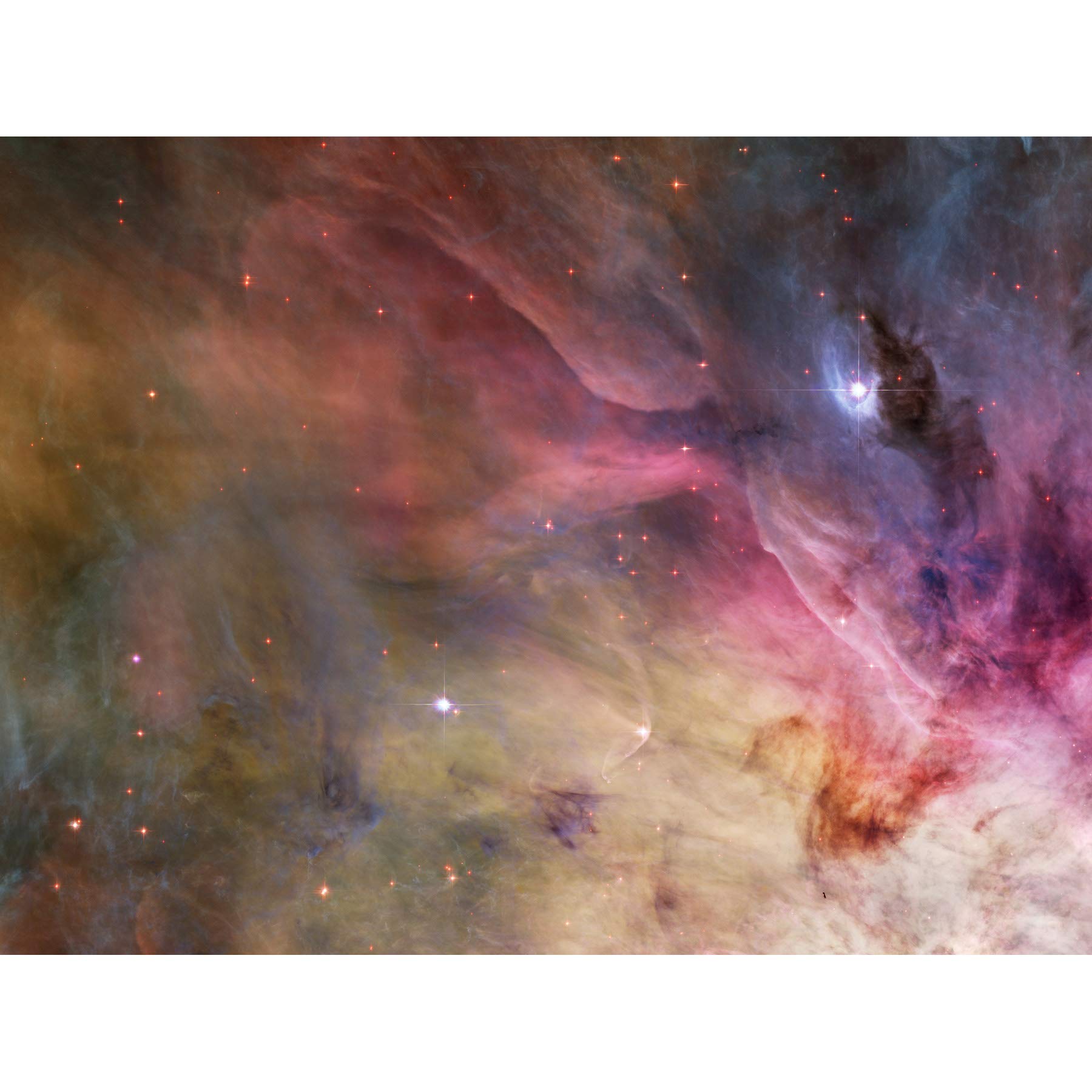 Wee Blue Coo Hubble Space Telescope Abstract Art Found Orion Nebula Art Canvas Print