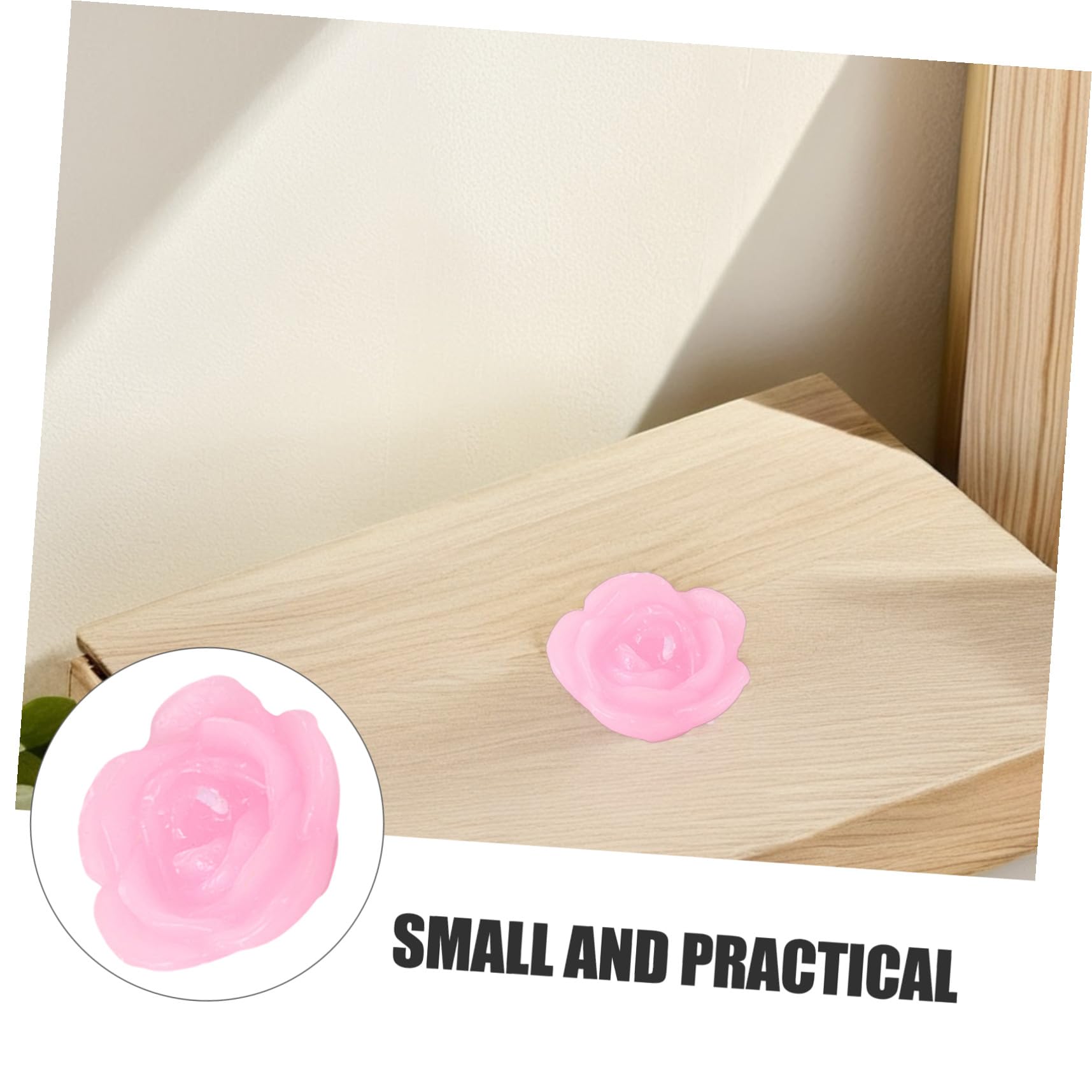 15pezzi Candela Galleggiante Forma Di Rosa Paraffina Per Decorazioni Romantiche Di Feste e Matrimoni Atmosfera Festiva e Decorativa Rosa