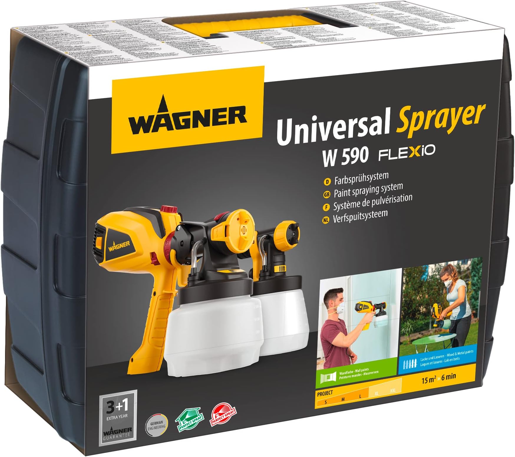 WAGNER W590 Flexio Farbsprühsystem 630W Fördermenge (max.) 500 ml/min