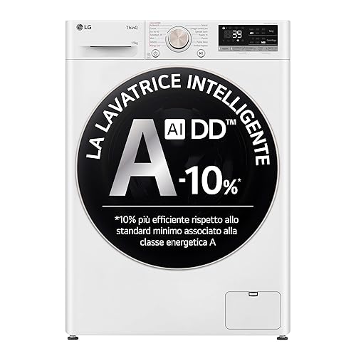 LG AI DD F4R7011TSWG Lavatrice 11kg, a Carica Frontale, Serie