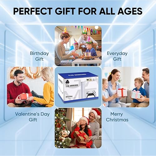 Vista 5 de Retro Gaming Console Stick for TV, 4K HDMI Plug & Play, 30000+ Built-In Game Collection, Dual Wireless Controllers, Multi-Emulator Support