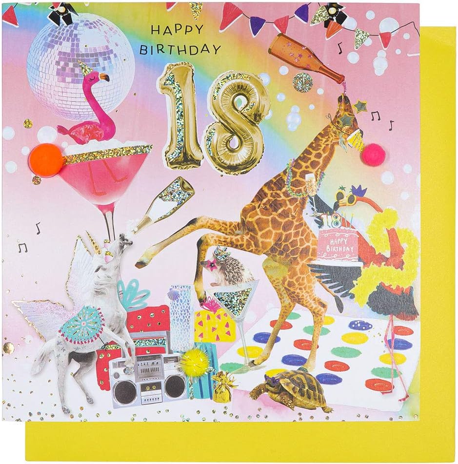 Paperchase Wild 18th birthday card