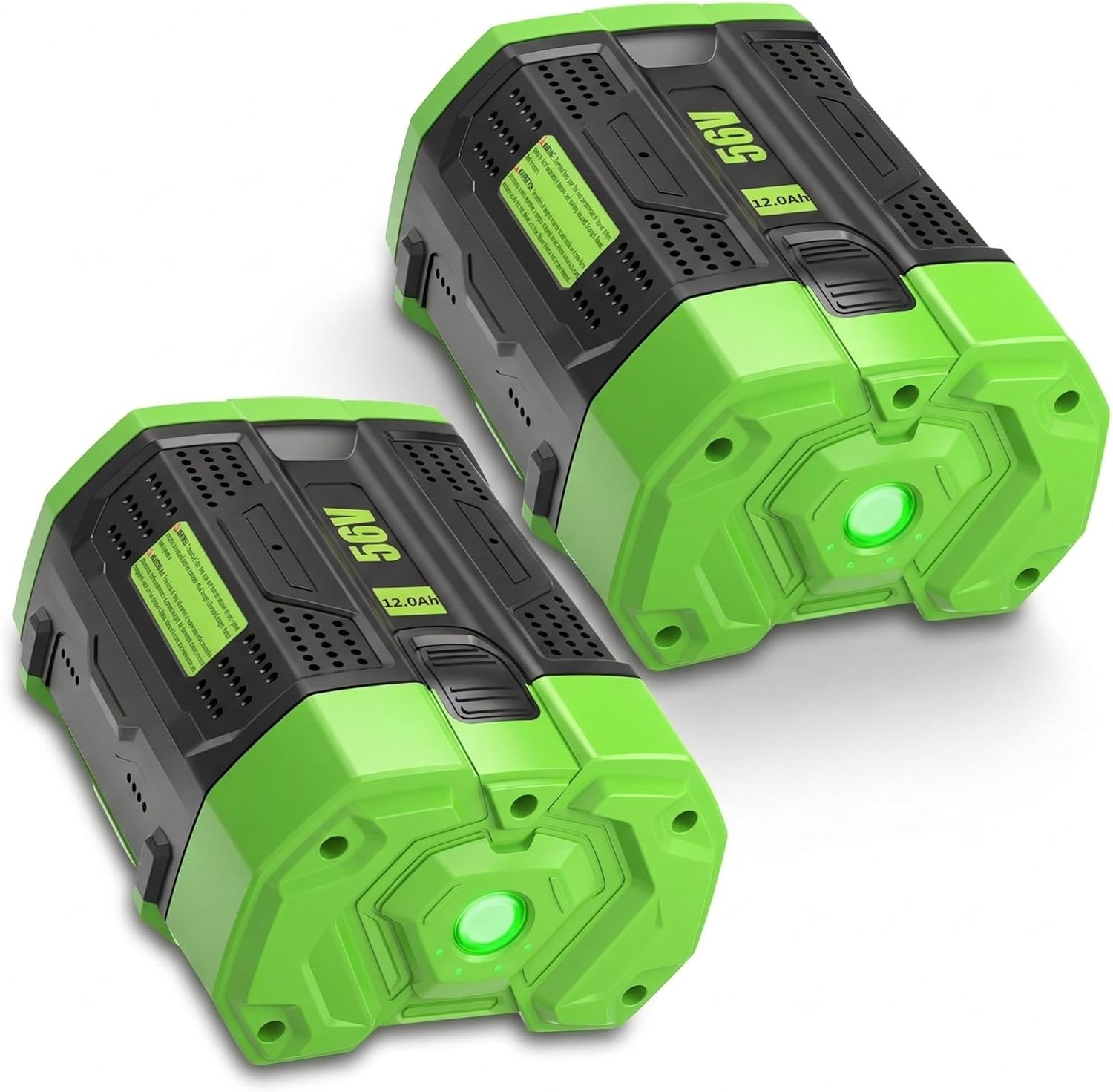 BA2800 12.0Ah Replacement for EGO Battery Compatible with EGO Battery 56V 12.0 Ah BA2800T BA4200T BA5600T BA1400(Green-2PC)